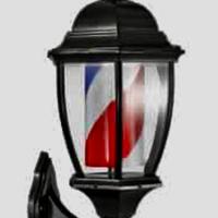 Barber pole, lanterna luminosa rotante barber shop