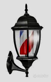 Barber pole, lanterna luminosa rotante barber shop