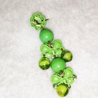 Orecchini verdi farfalline e palline