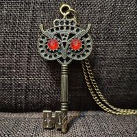 Collana Ciondolo Chiave Gufo Charm Key Owl