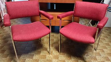 5 poltroncine vintage anni 70 