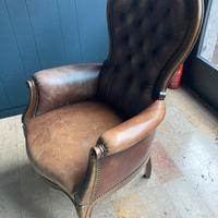 Poltrona pelle vintage