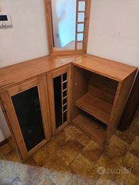 Mobile angolare in legno