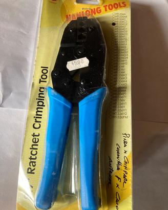 Pinza a crimpare x connettori a F + spelacavi