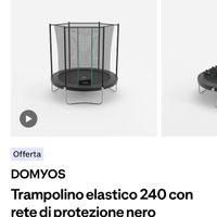 trampolino elastico hexagonal 240 cm diametro