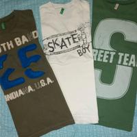 Maglie Benetton a maniche lunga 7-8 anni