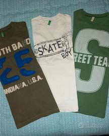 Maglie Benetton a maniche lunga 7-8 anni