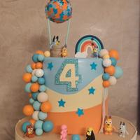 torta scenografica Bluey