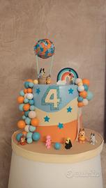 torta scenografica Bluey