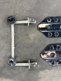 Piastra da sabbia con attacco in acciaio Inox