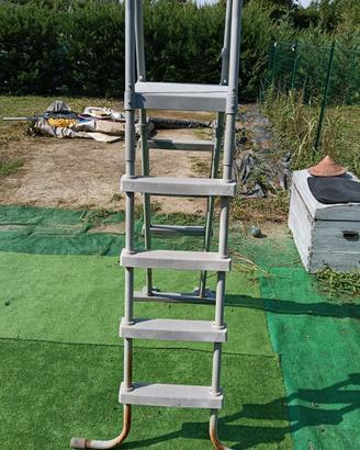 Scala doppia per piscina fuori terra