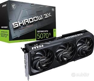 MSI GeForce RTX 5070 Ti 16G SHADOW 3X OC NUOVA