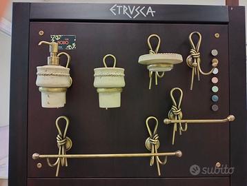 ACCESSORI BAGNO IN OTTONE finitura bronzo