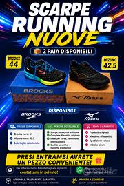 Scarpe da running Brooks e Mizuno