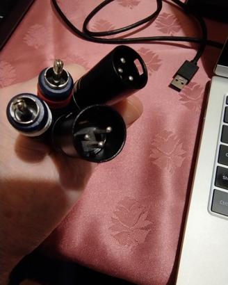 Coppia di Cavi Unbalanced Dual XLR a RCA  M/M
