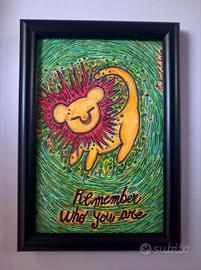 quadro simba, film Disney il re leone con cit