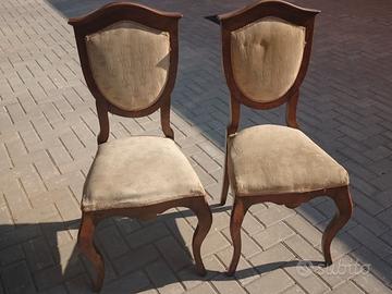 Coppia sedie stile barocco