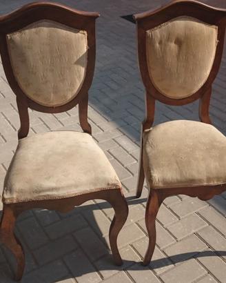 Coppia sedie stile barocco