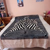 Copriletto safari zebra bianco e nero