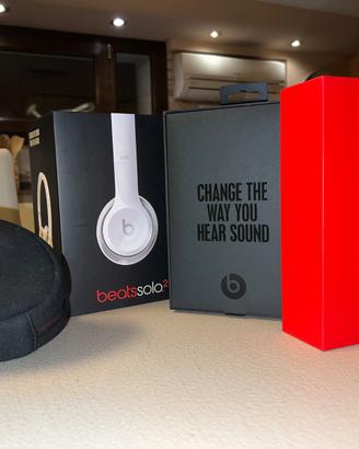 Beats Solo 2 bianche originali + box (pad nuovi)