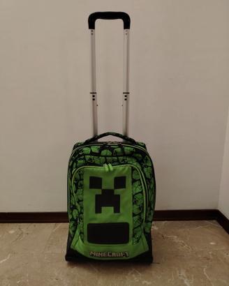 Zaino trolley di Minecraft per la scuola