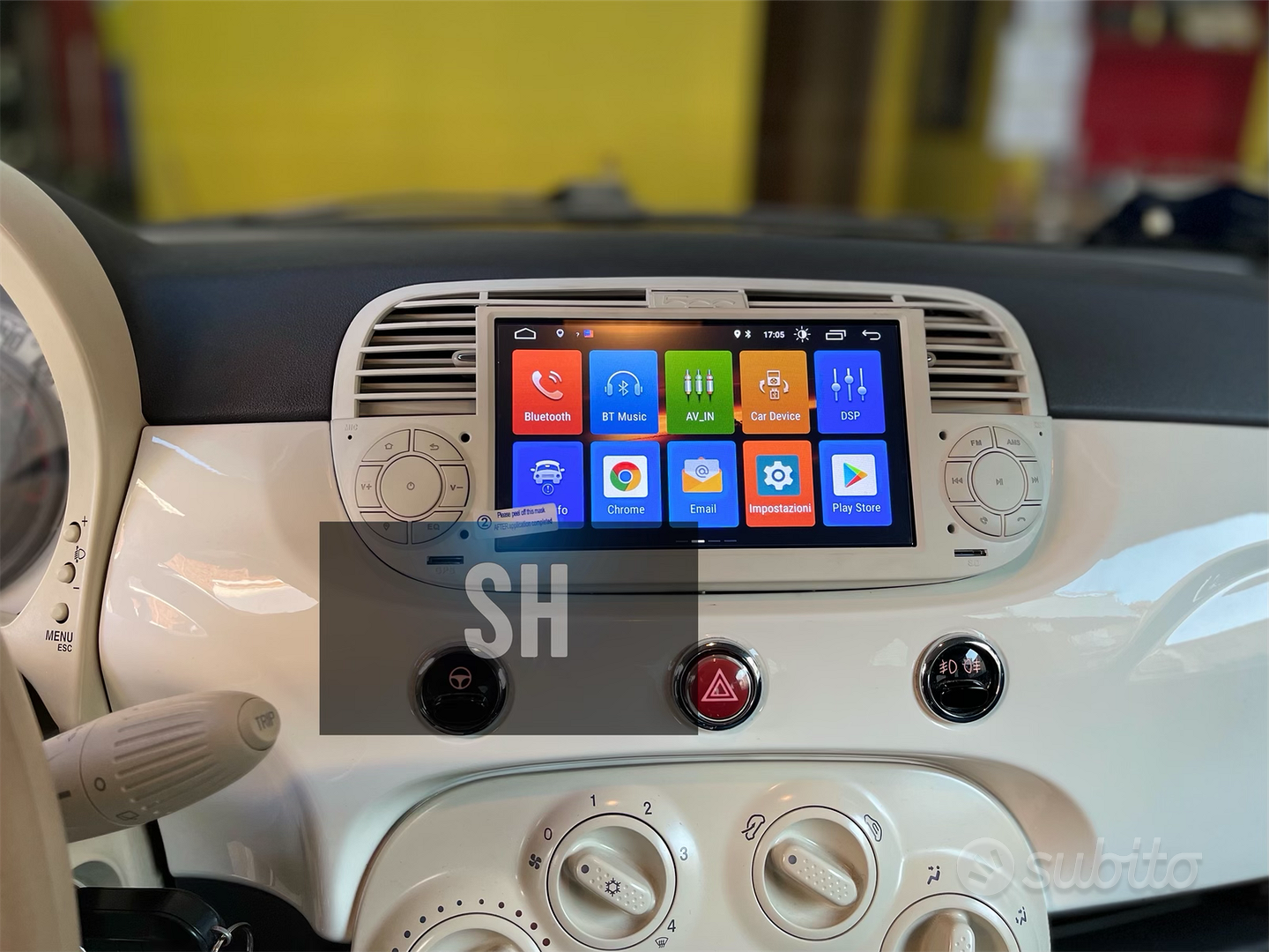 Subito - SH HOLDING AUTO - Autoradio CarPlay android touch screen FIAT 500  - Accessori Auto In vendita a Novara