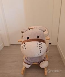 Cavallo a dondolo a forma di asinello 