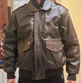 giubbotto pelle tipo bomber