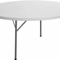 Tavolo Catering HDPE Rotondo - Colore Bianco