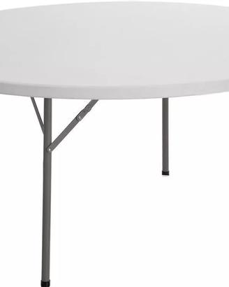 Tavolo Catering HDPE Rotondo - Colore Bianco