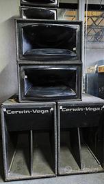 impianto audio subwoofer Cerwin Vega 3 vie 