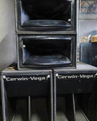 impianto audio subwoofer Cerwin Vega 3 vie 