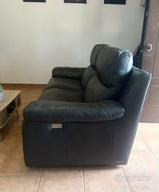 Divano in vera pelle estendibile