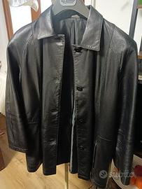 Giacca donna in pelle nera