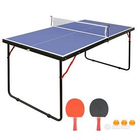 TAVOLO PING PONG PIEGHEVOLE CON ACCESSORI