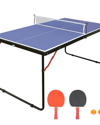 TAVOLO PING PONG PIEGHEVOLE CON ACCESSORI