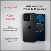 Vetro posteriore iphone 12 13 14 15 / pro /pro max