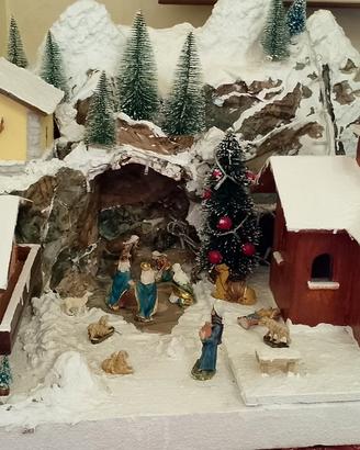  paesaggio natalizio creato artigianalmente i