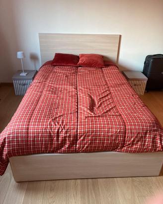 Letto 1 piazza e mezza con contenitore + materasso