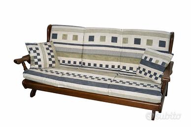 Divano a dondolo in legno massello