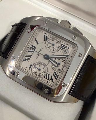 Cartier santos 100 XL chrono ref 2740/W20090X8