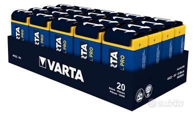 Varta Batteria alcalina industriale 9 V 20 pezzi