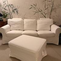 Divano 3 posti - puff - 2 rivestimenti