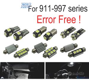 KIT 12 LAMPADE LED INTERNE PER PORSCHE 911 997 CAR