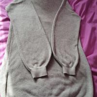 Maglione/vestito bianco/ grigio chiaro