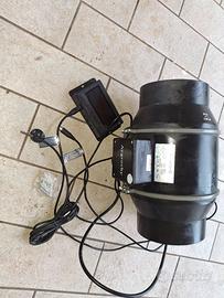 ventilatore  aspiratore con controller umidità 