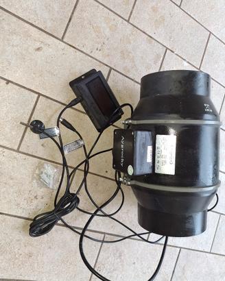 ventilatore  aspiratore con controller umidità 