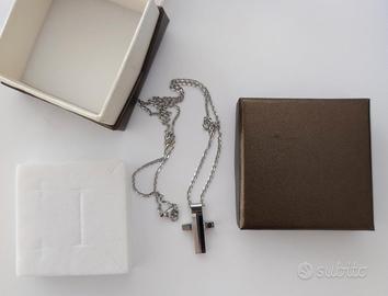 Collana acciaio con crocifisso 