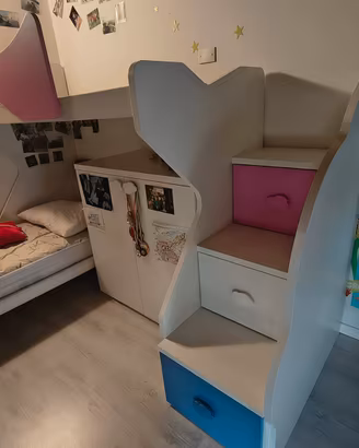 letto soppalcato per bambini