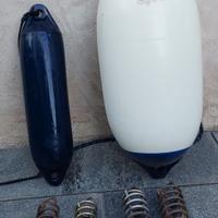 Parabordo F1 nautico e 4 molle di ormeggio